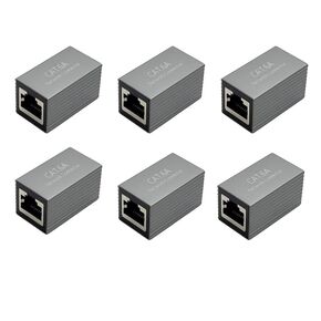 6-PACK RJ45 Extension Coupler Cat6A Network Connector LAN Cable Extender in Saudi Arabia