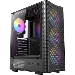 ANTEC VX-310 ARGB ATX Mid Tower RGB Gaming Case - Black - 4 ARGB Fans in Saudi Arabia