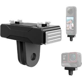 Magnetic Quick Release Mount for Insta360 X5/Ace Pro/Ace Pro 2, Magnetic Adapter Mount for Insta360 Accessories(1 Pack Black) in Saudi Arabia