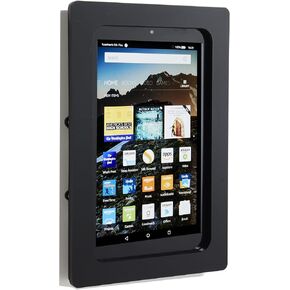 TABcare Security Anti-Theft Acrylic VESA Enclosure for Amazon Fire 7" 2015/2017/2019 with Wall Mount Kit (Black) in Saudi Arabia