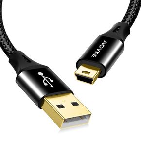 AGVEE 3.3ft Mini USB Cable, Durable USB-A to Mini-B Data and Charger in Saudi Arabia