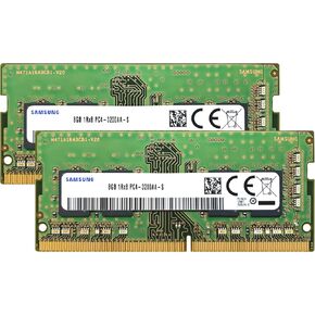 Samsung 16GB (2x8GB) DDR4 3200MHz PC4-25600 (PC4-3200AA) CL22 SODIMM 1Rx8 Single Rank 1.2V 260-Pin Laptop, Notebook RAM Memory in Saudi Arabia