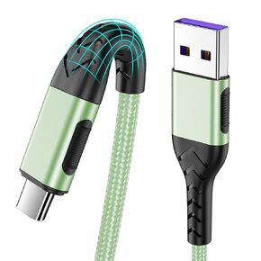 كابل Durcord USB C، كابل شحن USB سريع من النوع C بطول 10 أقدام لأجهزة Android/الهاتف/الوسادة/الكمبيوتر المحمول، كابل USB مضفر لشاحن النوع C متوافق مع هاتف 16/15/Pro/Plus/Max/Sam.Sung-Green in Saudi Arabia
