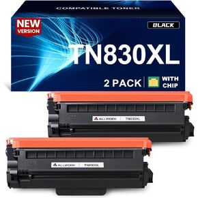 TN830XL Toner Cartridge Replacement for Brother TN830 XL TN-830XL 2 Black in Saudi Arabia