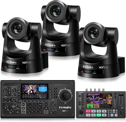 FoMaKo NDI PTZ Camera,30X Optical Zoom, AI Auto-Tracking Gen 3,for Industry Seminar Conference and Industry Lecture Live Streaming(KN30AX3+M4+KC600) in Saudi Arabia