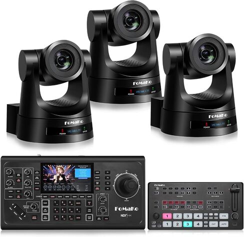 FoMaKo PTZ Camera HDMI, AI Auto-Tracking Gen 3, 20x Optical Zoom,for Religious Ceremonies and Church Activities Live Streaming and Live Production(FMK20SDIX3+M1+KC600) in Saudi Arabia