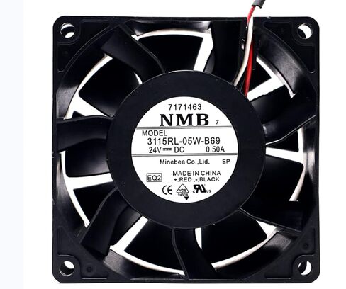 3115RL-05W-B69 24V 0.50A 80X80X38MM 3-Wire Cooling Fan in Saudi Arabia
