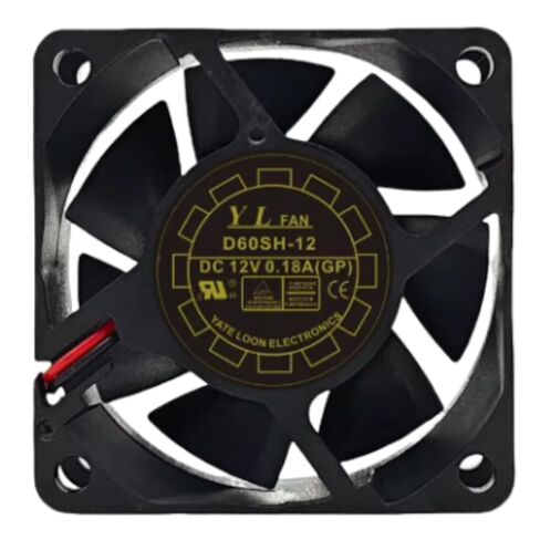 D60SH-12 6CM 12V 0.18A 6025 60MM 60X60X25MM 2-Wire Cooling Fan in Saudi Arabia