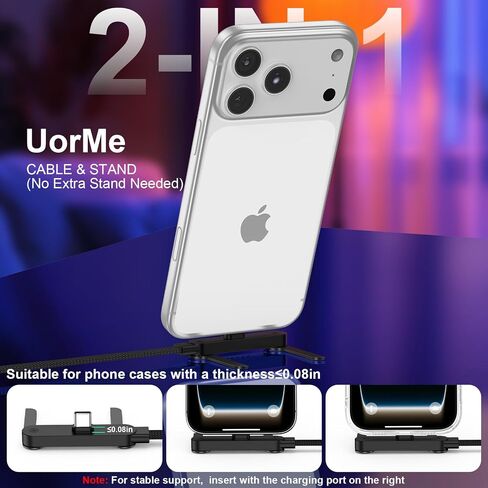 Invisible Stand Type C Charger Cable for Samsung S26 Ultra S25 A27 A37 A17 in Saudi Arabia