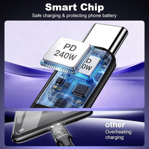 Invisible Stand Type C Charger Cable for Samsung S26 Ultra S25 A27 A37 A17 in Saudi Arabia