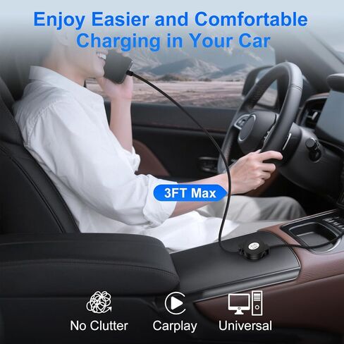 Retractable USB C Cable 3FT, Fast Samsung USB C to C Car Charger Cord 20W in Saudi Arabia