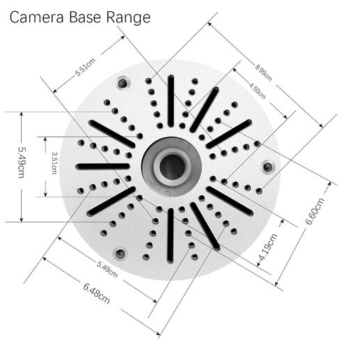 (Outdoor Security Camera Junction Box) Universal Junction Box for Bullet Dome Turret Cameras & Solar Panel, CCTV Base Box Hide Cable, Wall Ceiling Mount Bracket, Metal Electric Enclosure 8 Packs in Saudi Arabia
