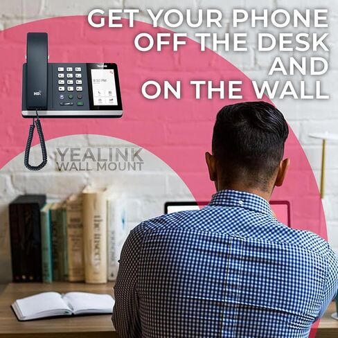 Yealink Wall Mount Bracket for MP54 / MP50 ONLY – Exact Fit, Secure Wall Install, Easy Install – Includes Global Teck Cloth in Saudi Arabia