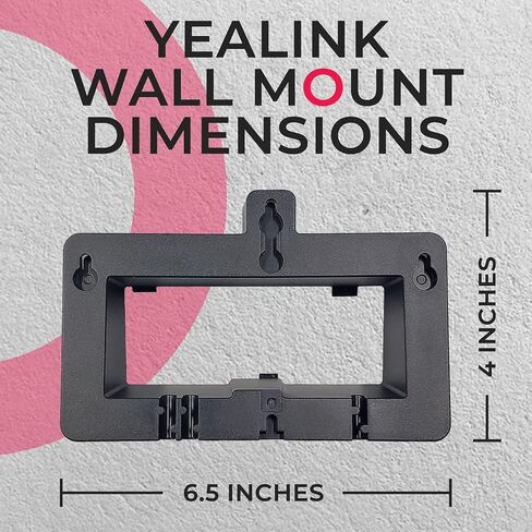 Yealink Wall Mount Bracket for MP54 / MP50 ONLY – Exact Fit, Secure Wall Install, Easy Install – Includes Global Teck Cloth in Saudi Arabia