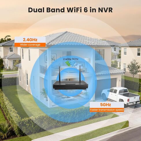 10CH 4K NVR with Built‑in WiFi 6 Router, Home Security Recorder in Saudi Arabia