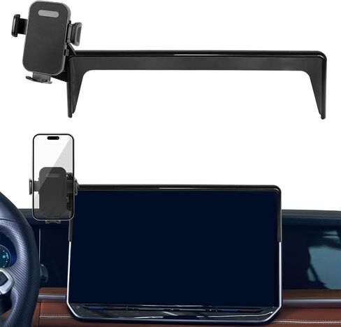 Car Phone Holder Compatible with 2025-2026 Volkswagen VW Tiguan Accessories 12.9-Inch Screen, Phone Mount with Universal Bracket & Fixed Clip, 360° Rotation Not Affect Air Vent in Saudi Arabia