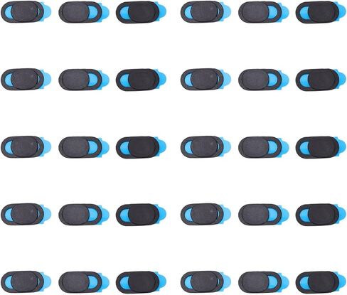 Bewinner 30Pcs Webcam Cover Slide Thin Camera Cover for Laptop, Smartphone, Tablet, Web Camera Privacy Security Sliding Lens Shutter, Webcam Blocker for Protect Privacy Security (White) in Saudi Arabia