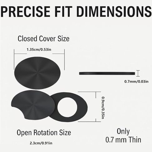 Glasses Lens Cover 3 Pieces Smart Anti-Spying Electronics Supplies in Saudi Arabia