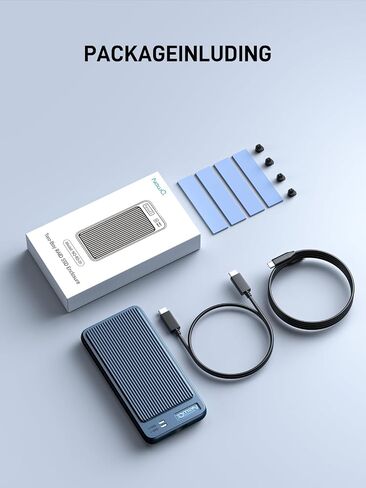 Dual Bay Raid SSD Enclosure: 2280 M2 Hard Drive Enclosure with Clone Mode & Raid 0/1 & JBOD Mode, 20Gbps Compatible to PCIe NVMe Harddrive Cloning HDD, Offline Duplicator in Saudi Arabia