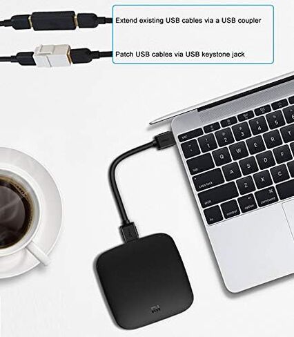 DTECH USB Type A 3.0 Cable 6 ft Male to Male High Speed Data Cord in Black in Saudi Arabia