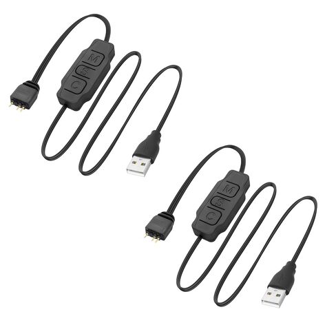XMSJSIY 5V 3Pin ARGB Controller USB Power Supply RGB PC Fan Controller-2PCS in Saudi Arabia