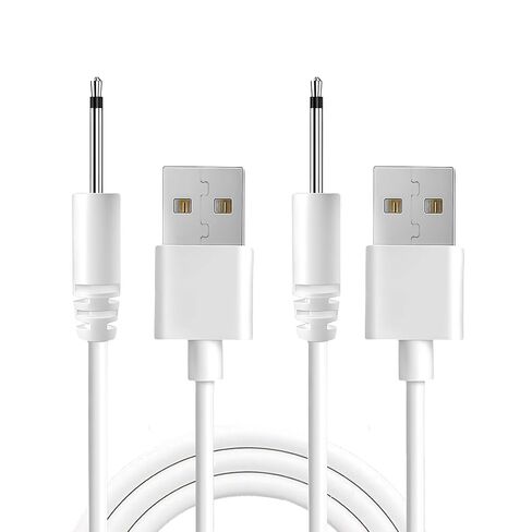 2 Pack Vibrator Charger USB to DC 2.5mm Fast Charging Cable Wand Adult Toys Replacement Dildo Charger Cord Compatible with 2.5mm DC Port Vibrators and Sex Toy Charger in Saudi Arabia