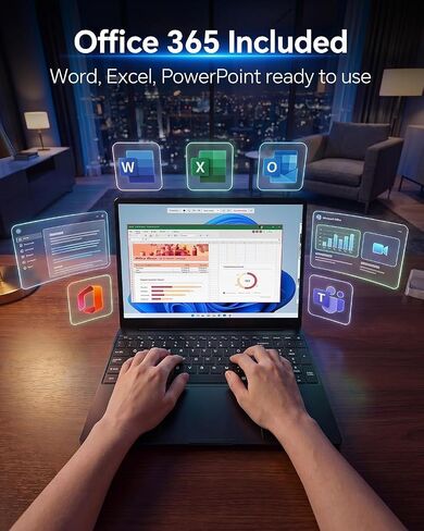 15.6'' AI Laptop with Office 365, 12GB RAM 256GB SSD in Saudi Arabia