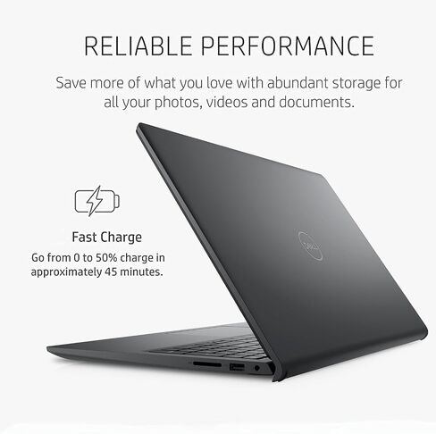 Dell 15.6" FHD Touchscreen Laptop, AMD Ryzen 5 7530U Processor (6-Core, up to 4.5GHz), 16GB RAM, 512GB SSD, AMD Radeon Graphics, LDC15255-A261BLK, Win11, Black (Renewed) in Saudi Arabia