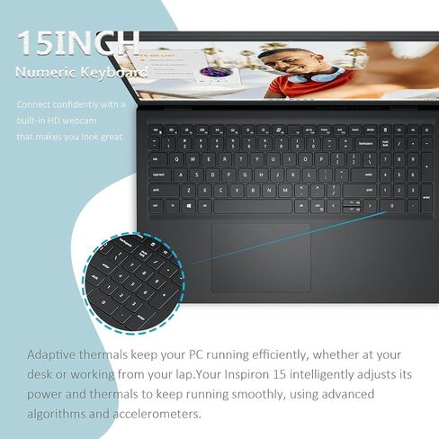 Dell 15.6" FHD Touchscreen Laptop, AMD Ryzen 5 7530U Processor (6-Core, up to 4.5GHz), 16GB RAM, 512GB SSD, AMD Radeon Graphics, LDC15255-A261BLK, Win11, Black (Renewed) in Saudi Arabia