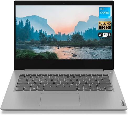 Lenovo IdeaPad 3i Laptop, 14" FHD Screen, Intel i3-1115G4 Processor, 8GB RAM, 256GB SSD, Webcam, HDMI, Media Card Reader, Dolby Audio, Wi-Fi 6, Windows 11 Home, Platinum Grey in Saudi Arabia