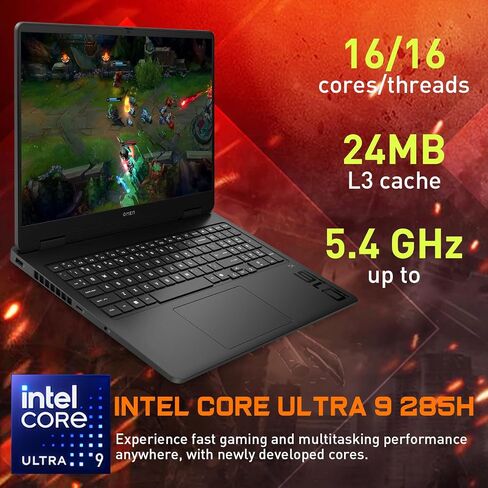 HP OMEN 16" Gaming Laptop with Intel Ultra 9 285H & RTX 5070, 64GB + 1TB in Saudi Arabia