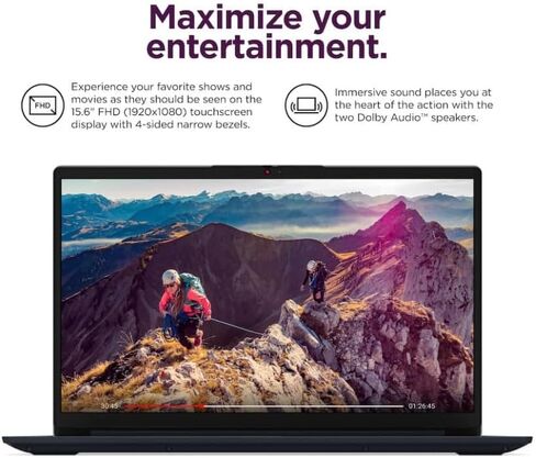 Lenovo 2026 IdeaPad 1i 15.6" FHD Laptop,with Lifetime Office,13th Gen Intel Core i5-1335U,8GB RAM, 256GB SSD,Intel Iris Xe Graphics Win 11 Pro,Wi-Fi 6,10 Hr Battery Life Abyss Blue in Saudi Arabia