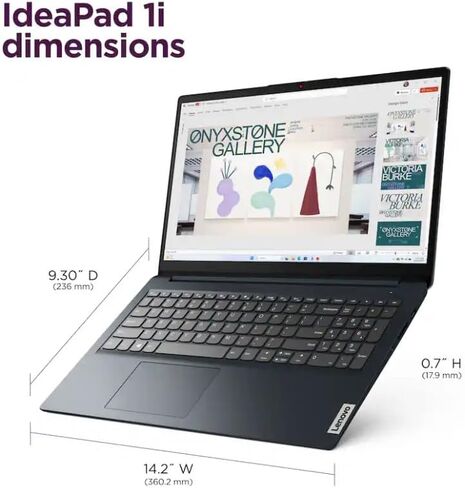 Lenovo 2026 IdeaPad 1i 15.6" FHD Laptop,with Lifetime Office,13th Gen Intel Core i5-1335U,8GB RAM, 256GB SSD,Intel Iris Xe Graphics Win 11 Pro,Wi-Fi 6,10 Hr Battery Life Abyss Blue in Saudi Arabia