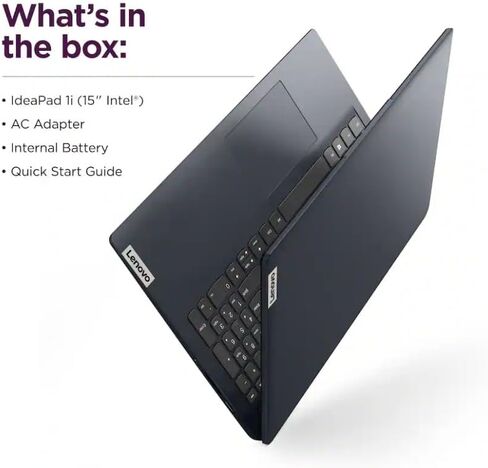 Lenovo 2026 IdeaPad 1i 15.6" FHD Laptop,with Lifetime Office,13th Gen Intel Core i5-1335U,8GB RAM, 256GB SSD,Intel Iris Xe Graphics Win 11 Pro,Wi-Fi 6,10 Hr Battery Life Abyss Blue in Saudi Arabia