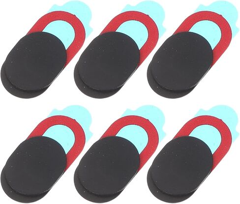 Oval Webcam Privacy Covers Black ABS 6 Pack, for Laptop and Tablet in Saudi Arabia