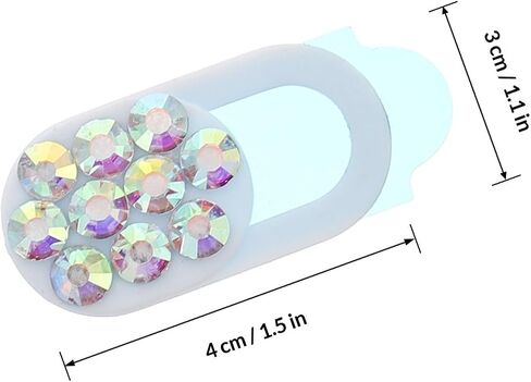 4 Pack Rhinestone Webcam Cover Slides for Laptop and Phone Privacy in Saudi Arabia