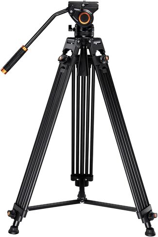 Professional Quad Tube Aluminium 72" Tripod for Sony PXW-X70 (Fluid Head) in Saudi Arabia