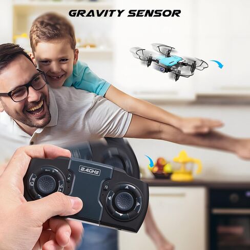 SIMREX Mini Drone with 720P Camera for Kids & Beginners - Foldable RC Quadcopter, Optical Flow Positioning, Altitude Hold, 3D Flip, 2 Batteries 20Min Flight, Safe & Easy Indoor Outdoor Flying Toy Gift (Blue) in Saudi Arabia
