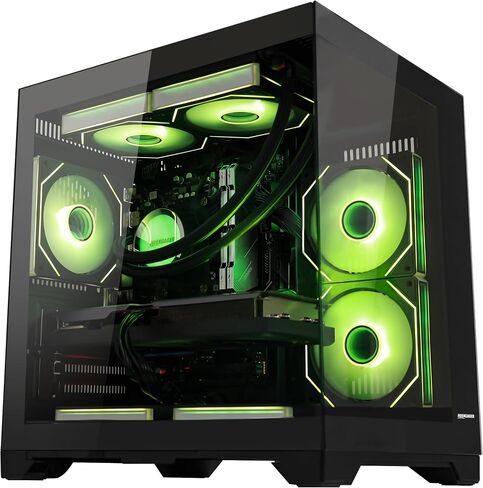 Panorama AI-Optimized Gaming PC 5070 12GB Gaming PC Desktop, AMD Ryzen 7 7800X3D 4.2 GHz, 1TB PCIe SSD,32GB DDR5 RAM, 650W PSU,Win 11-RGB Prebuilt Computer, Black in Saudi Arabia