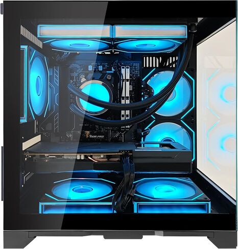 Panorama AI-Optimized Gaming PC 5070 12GB Gaming PC Desktop, AMD Ryzen 7 7800X3D 4.2 GHz, 1TB PCIe SSD,32GB DDR5 RAM, 650W PSU,Win 11-RGB Prebuilt Computer, Black in Saudi Arabia