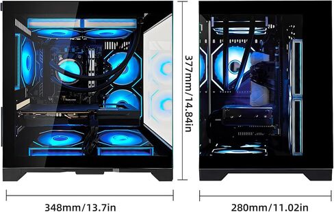 Panorama AI-Optimized Gaming PC 5070 12GB Gaming PC Desktop, AMD Ryzen 7 7800X3D 4.2 GHz, 1TB PCIe SSD,32GB DDR5 RAM, 650W PSU,Win 11-RGB Prebuilt Computer, Black in Saudi Arabia