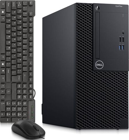 Dell Optiplex Tower Desktop Computer PC - Intel Core i5-9500 9th Gen 3.0GHz - 16GB DDR4 RAM - 256GB SSD - Keyboard & Mouse - WiFi - Window 11 Pro (Renewed) in Saudi Arabia