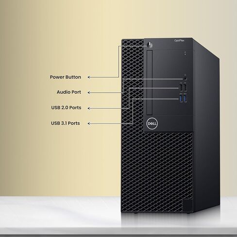 Dell Optiplex Tower Desktop Computer PC - Intel Core i5-9500 9th Gen 3.0GHz - 16GB DDR4 RAM - 256GB SSD - Keyboard & Mouse - WiFi - Window 11 Pro (Renewed) in Saudi Arabia