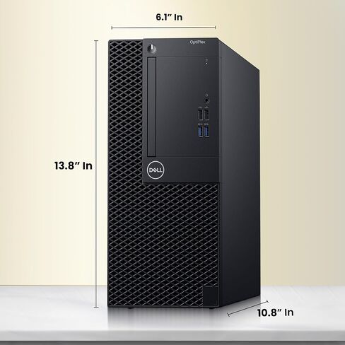 Dell Optiplex Tower Desktop Computer PC - Intel Core i5-9500 9th Gen 3.0GHz - 16GB DDR4 RAM - 256GB SSD - Keyboard & Mouse - WiFi - Window 11 Pro (Renewed) in Saudi Arabia