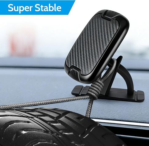 Magnetic Car Mount - 2-in-1 Car Phone Holder for Dash & Vent Mounting | 360° Rotation | Ultra-Strong Grip for All Phones【Super Magnets】 | Cell Phone Holders for Your Car Accessories in Saudi Arabia