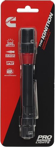 Cummins CMN35362 Pro Series Ignition Rechargeable Flashlight 500 Lumen LED Multiple Light Modes Pocket Pen Clip Flashlight in Saudi Arabia