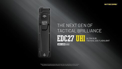 Nitecore EDC27 UHi Ultra Slim EDC Flashlight -3100 Lumens w/Eco-Sensa USB-C Charging Cable Included in Saudi Arabia