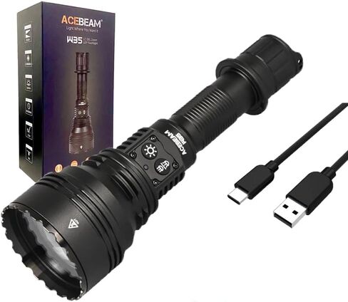 ACEBEAM W35 LC DEL Zoom LEP Flashlight - 800 Lumens, 2600 Meter Throw Distance in Saudi Arabia
