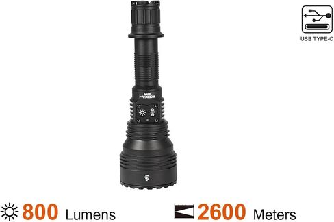 ACEBEAM W35 LC DEL Zoom LEP Flashlight - 800 Lumens, 2600 Meter Throw Distance in Saudi Arabia