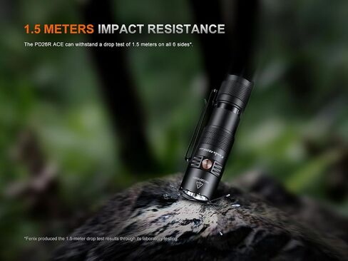 Fenix PD26R ACE 1300 Lumen Rechargeable EDC LED Flashlight Compact Dual Switch for Everyday Carry Tactical Duty Camping Outdoor Use w/EdisonBright Acc. case in Saudi Arabia